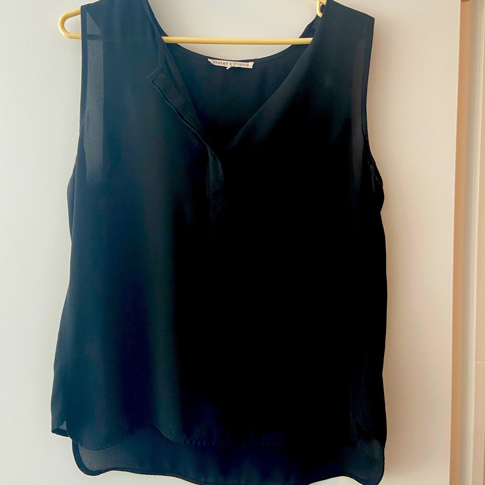 Sheer tank top